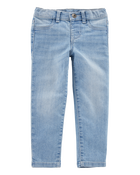 Baby Light Blue Wash Skinny-Leg Jeans, image 1 of 4 slides