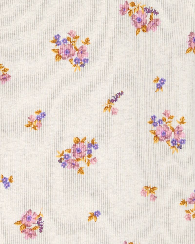 Baby Floral Knit Long-Sleeve Fashion Top - Floral, image 2 of 3 slides