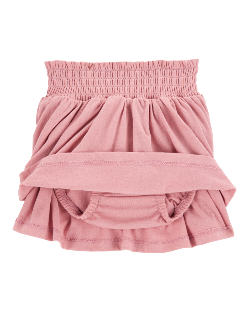 Baby Pull-On Skort - Pink, image 2 of 4 slides