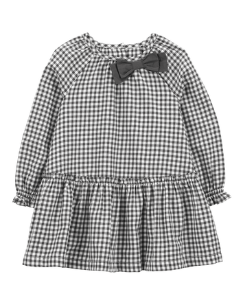 Toddler Plaid Peplum Dress, 