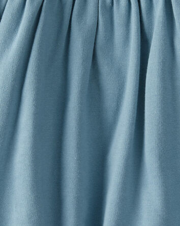 Baby Organic Cotton Pocket Dress in Cottage Blue
, 