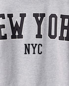 Boys NYC French Terry Pullover Sweatshirt - Grey, image 3 of 4 slides