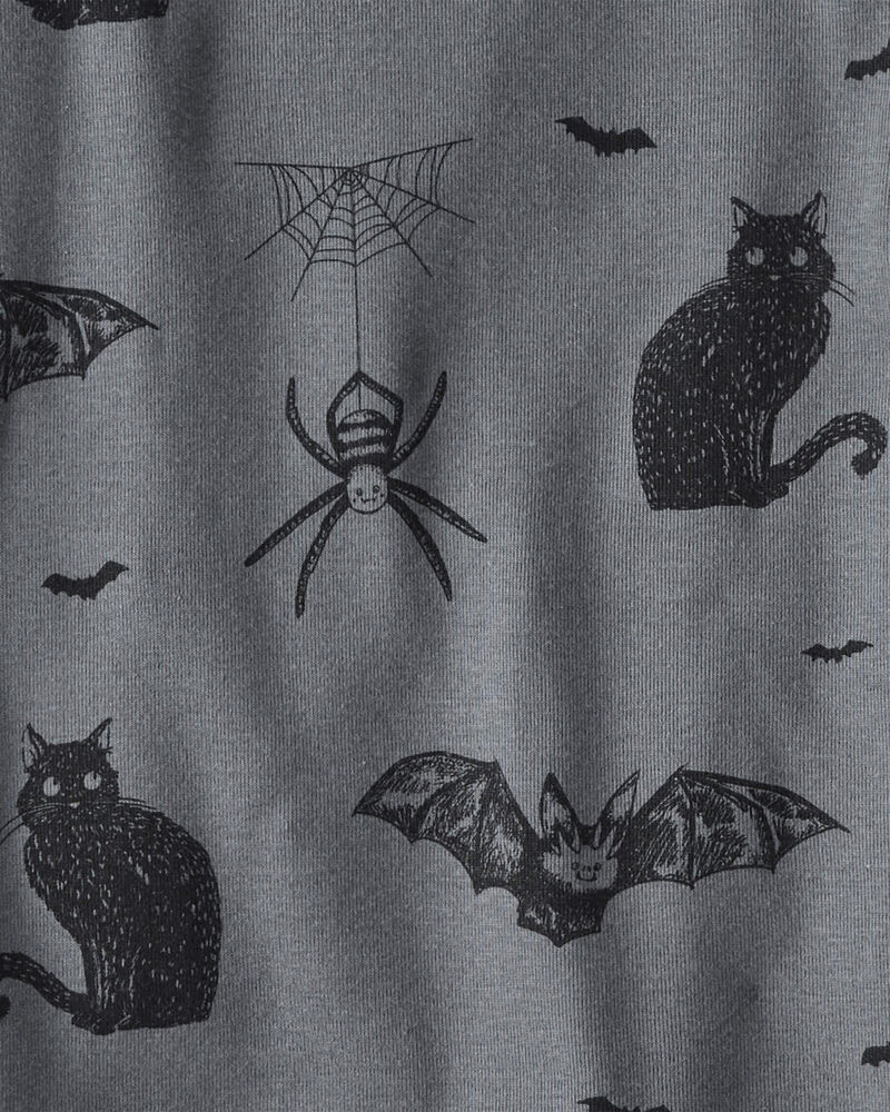 Kid Organic Cotton Pajamas Set in Spooky Creatures, image 3 of 4 slides