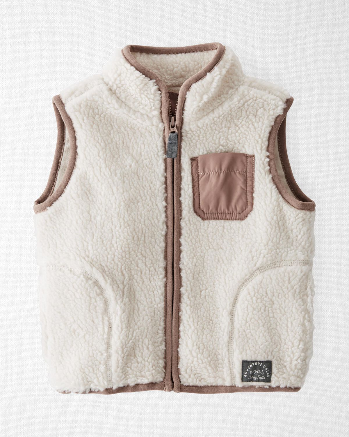 Toasted Wheat Baby Recycled Sherpa Vest