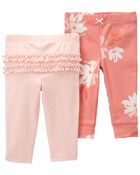 Baby 2-Pack Pull-On Pants, image 1 of 3 slides