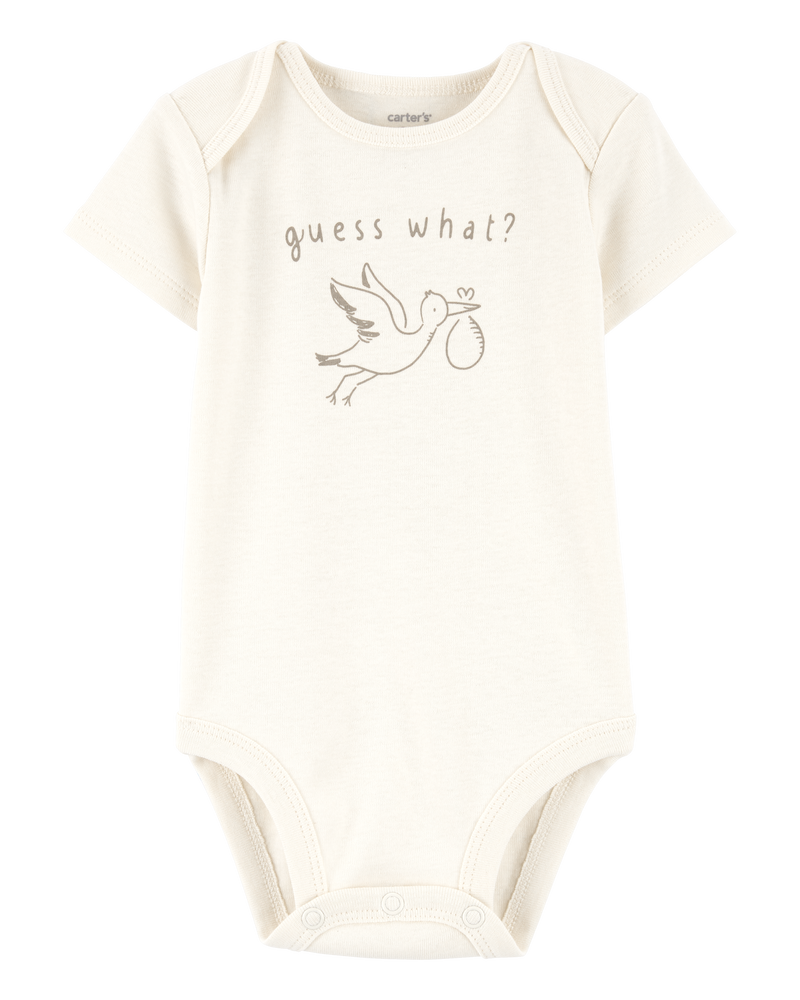 Baby Stork Announcement Bodysuit, image 1 of 4 slides