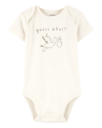 Baby Stork Announcement Bodysuit, 