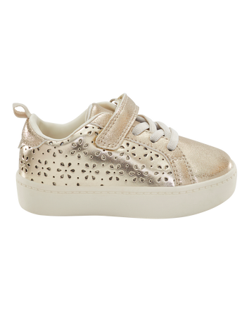 Toddler High-Top Glitter Sneakers - Gold, 