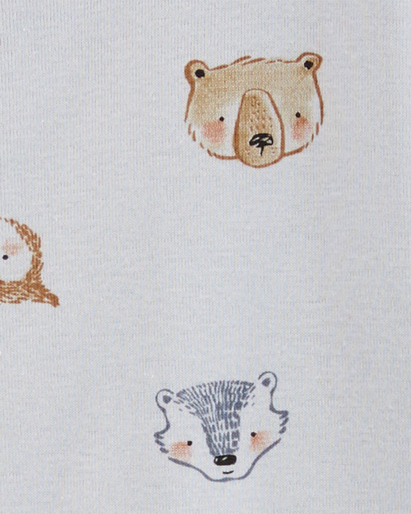 Baby 1-Piece Animals 100% Snug Fit Cotton Footie Pajamas, image 2 of 5 slides