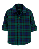 Toddler Plaid Twill Button-Down Shirt, image 1 of 4 slides
