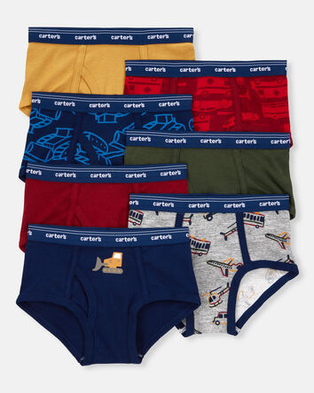 Boys 7-Pack Cotton Briefs Underwear, 