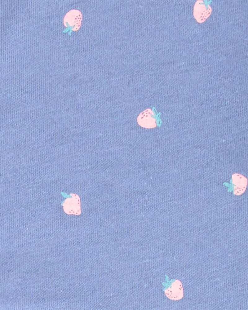 Baby Strawberry Print Button-Front Top, image 2 of 3 slides