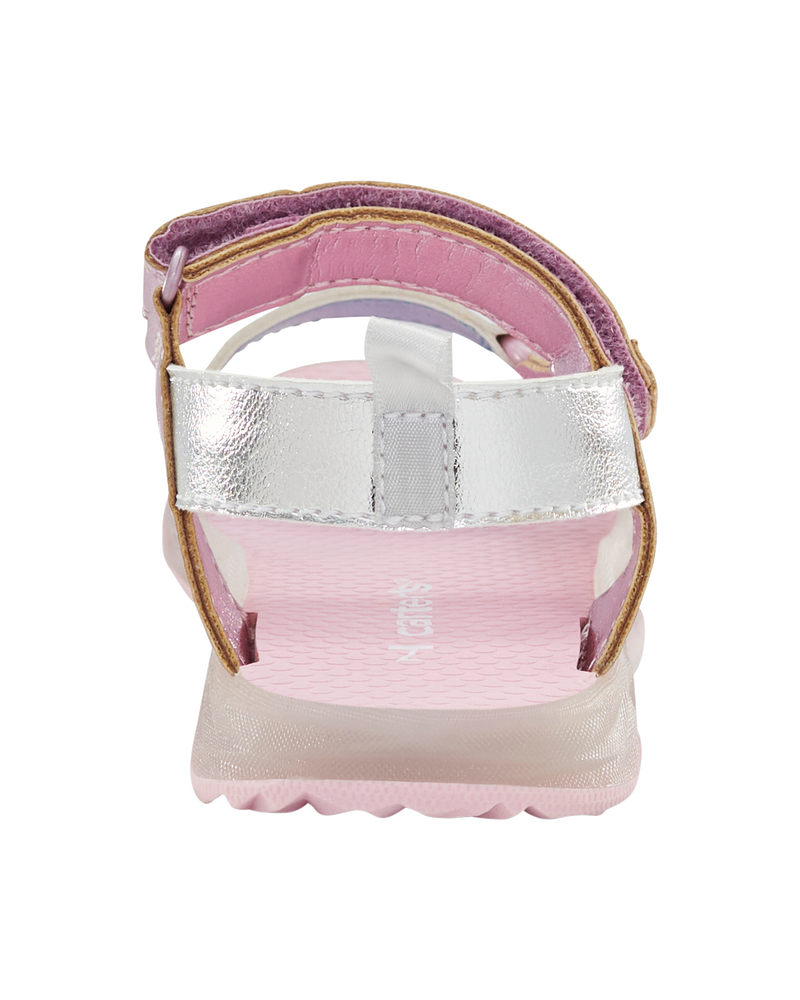 Toddler Light Up Metallic Sandals - Pink/Blue, image 4 of 8 slides