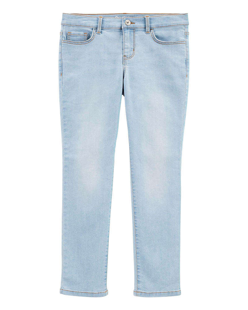 Kid Blue Ice Wash Plus-Fit Skinny-Leg Jeans, image 1 of 5 slides