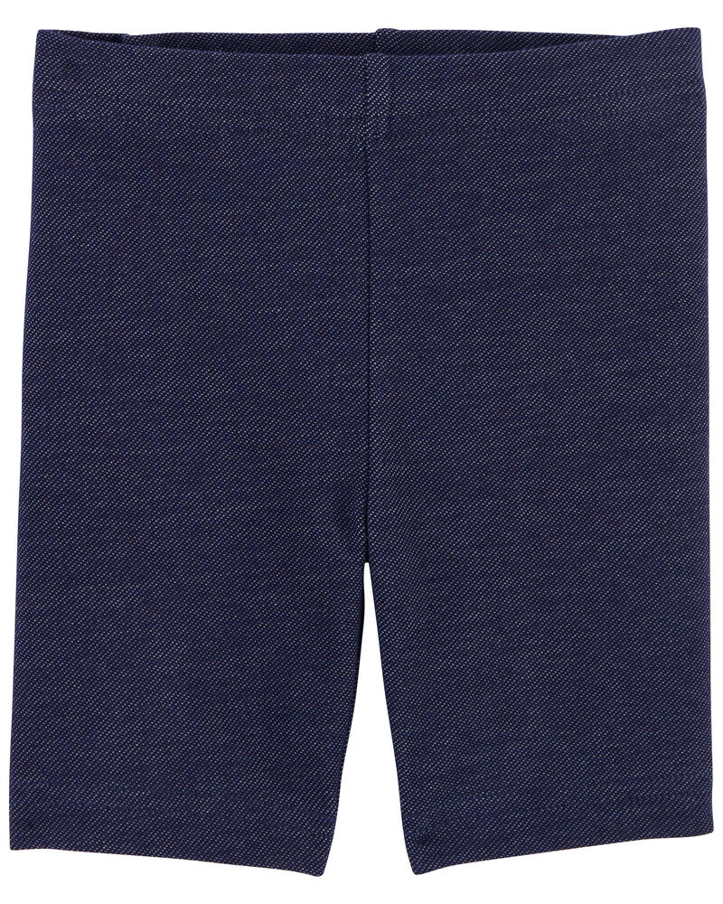 Baby Faux Denim Bike Shorts, image 1 of 2 slides