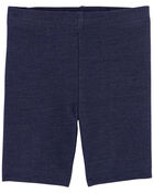 Baby Faux Denim Bike Shorts, image 1 of 2 slides