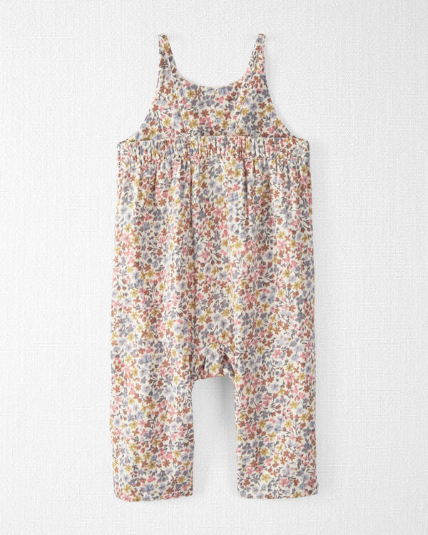 Baby Organic Cotton Floral-Print Jumpsuit