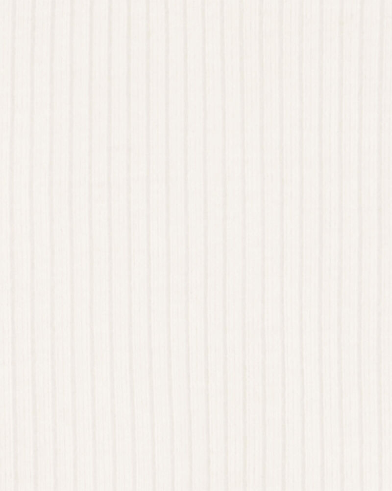 Baby 3-Piece Ribbed Outfit Set - Ivory, image 2 of 3 slides