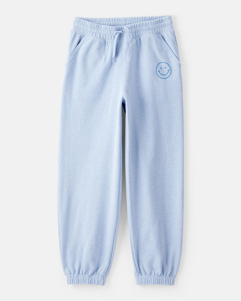 Girls French Terry Joggers - Blue, image 1 of 4 slides