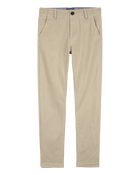 Kid Slim Tapered Chino Pants - Khaki, image 1 of 4 slides