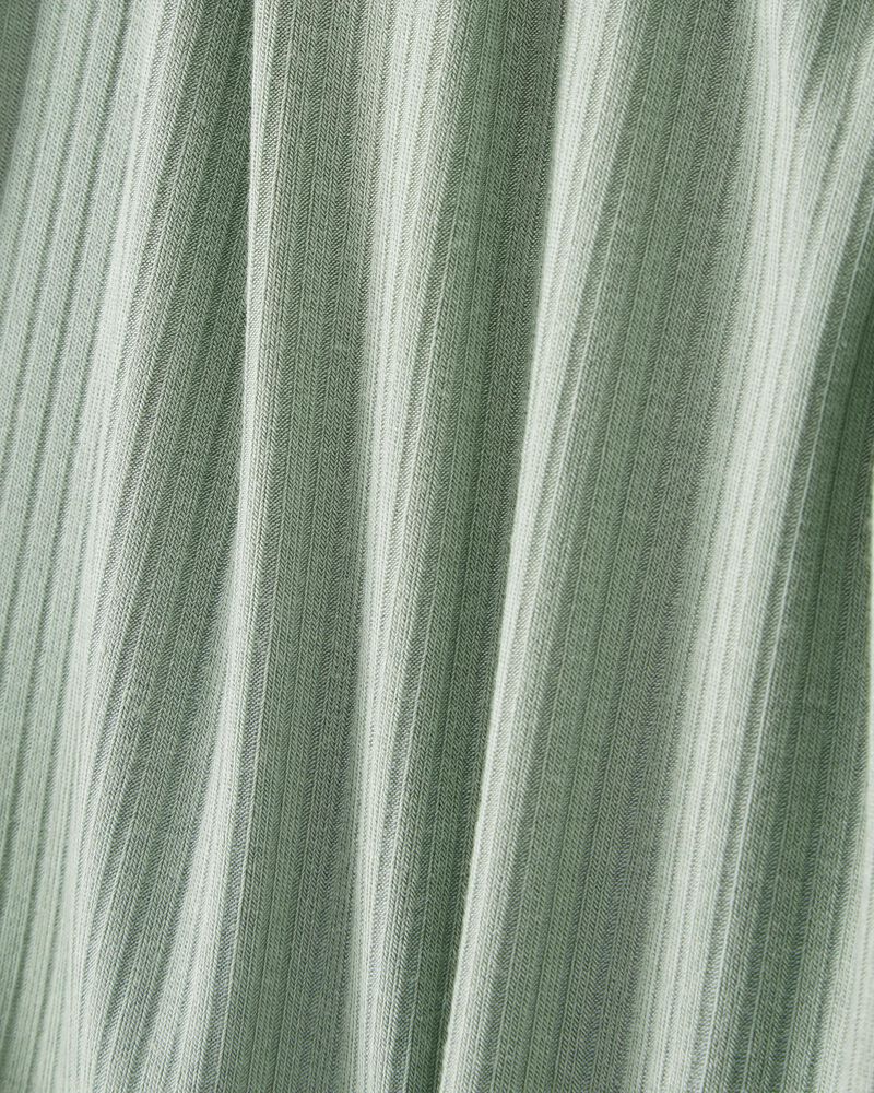 Toddler Solid PurelySoft 2-Piece Pajamas - Green, image 2 of 4 slides