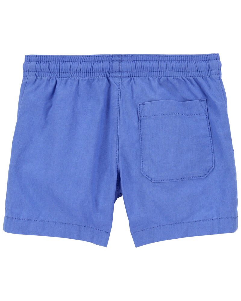 Toddler Pull-On Linen Shorts, image 2 of 3 slides