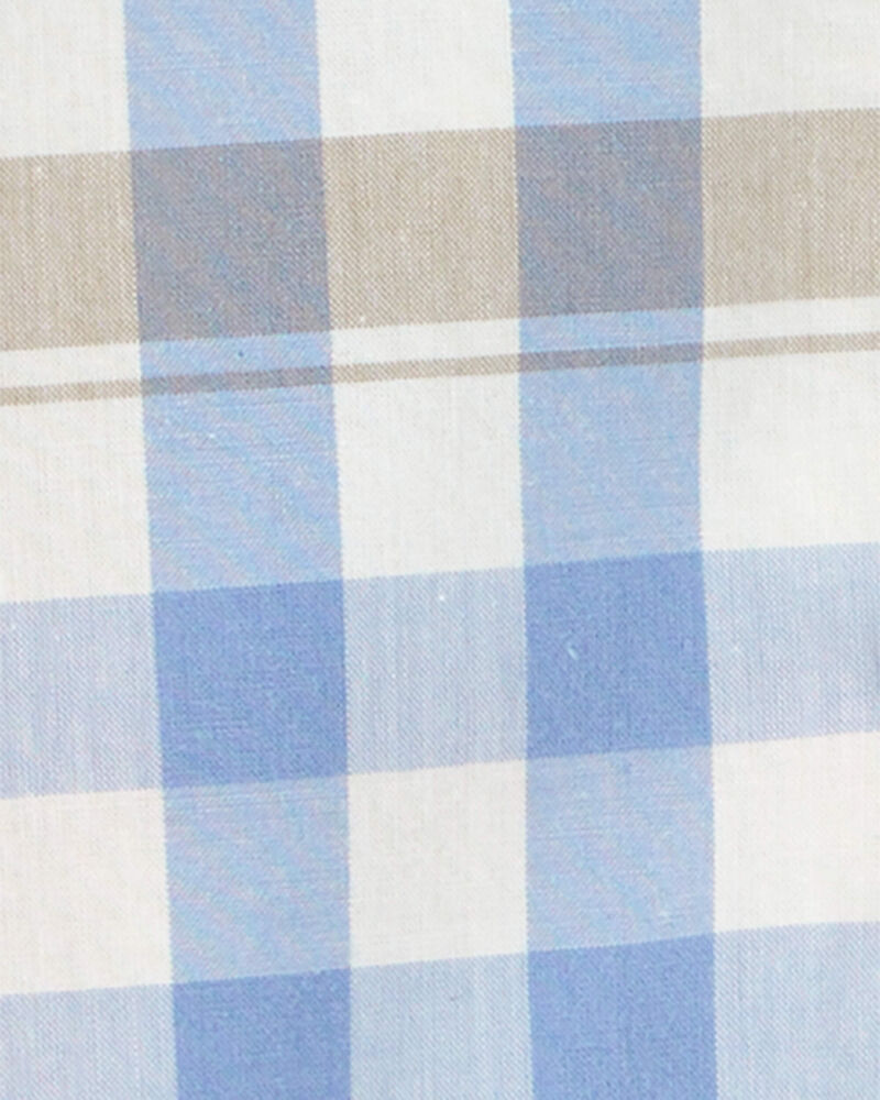 Baby Plaid Long-Sleeve Bodysuit, image 3 of 4 slides