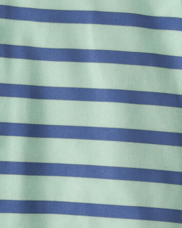 Toddler 2-Piece Striped Loose Fit Coat-Style Pajamas - Blue, 