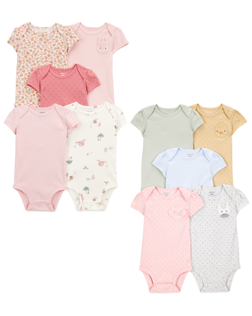 Baby 10-Pack Short-Sleeve Bodysuits, 