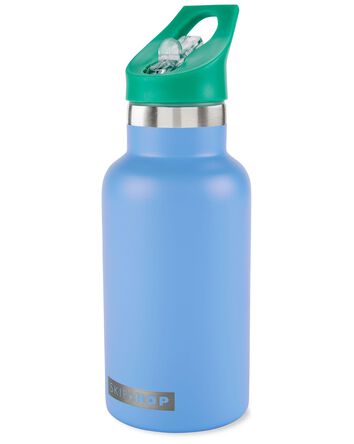 Stainless Steel Canteen Bottle With Stickers - Blue, 