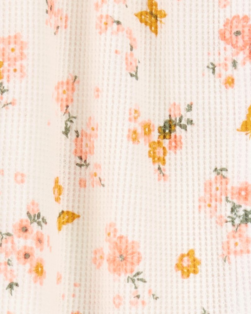 Baby Floral Snap-Up Cotton Sleep & Play Pajamas, image 2 of 3 slides