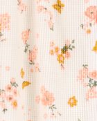 Baby Floral Snap-Up Cotton Sleep & Play Pajamas, image 2 of 3 slides