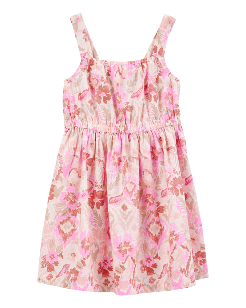 Baby Floral Print Dress  - Pink, image 1 of 4 slides