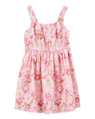 Baby Floral Print Dress  - Pink, image 1 of 4 slides