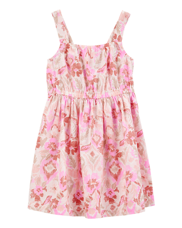 Baby Floral Print Dress  - Pink, 