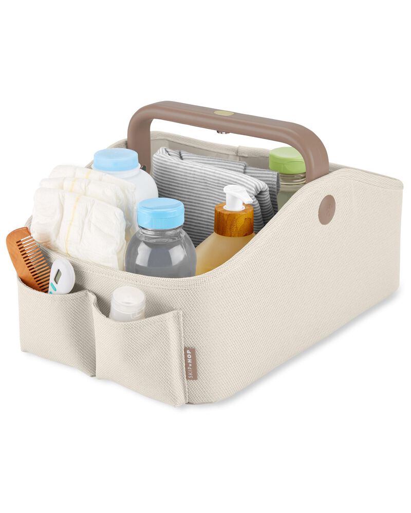 Nursery Style Light-Up Diaper Caddy Organizer, image 4 of 4 slides