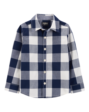 Toddler Plaid Button-Front Shirt, 