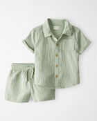 Toddler 2-Piece Organic Cotton Gauze Set, image 1 of 6 slides