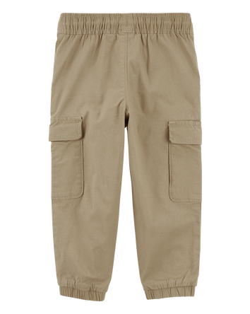 Toddler Canvas Cargo Joggers, 