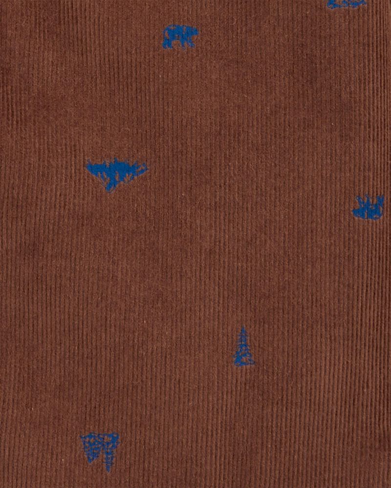 Kid Mountain Print Corduroy Button-Front Shacket
, image 2 of 3 slides