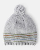 Boys Winter Hat - Grey, image 1 of 3 slides