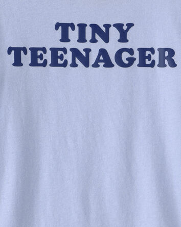 Toddler 'Tiny Teenager' Graphic Tee - Blue, 