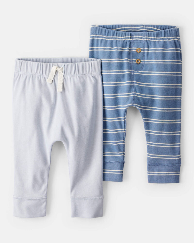 Baby 2-Pack Pull-On Pants, image 1 of 5 slides