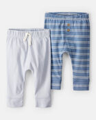 Baby 2-Pack Pull-On Pants, image 1 of 5 slides