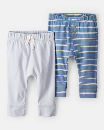 Baby 2-Pack Pull-On Pants, 
