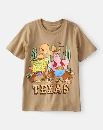 Kid Spongebob Squarepants™ Texas Short-Sleeve Graphic Tee - Brown, 