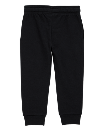 Baby Pull-On Drawstring Joggers - Black, 