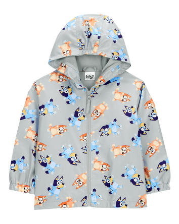 Toddler Bluey Windbreaker Jacket - Grey, 