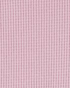 Toddler 2-Piece Waffle Knit Thermal Peplum Top & Leggings Set, image 3 of 9 slides