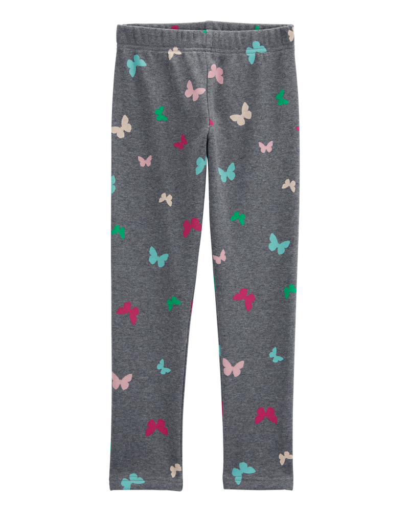 Kid 2-Piece Butterfly Sweathsirt & Fleece Leggings Set, image 4 of 7 slides